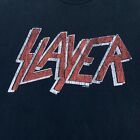 Vintage Slayer Shirt Men's Large Band Thrash Metal Faded Black T-Shirt 2004