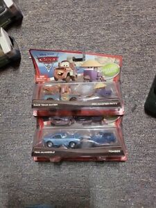 Disney Pixar Cars 2 Finn McMissile & Tomber + Race Team Mater & Zen Master Pitty