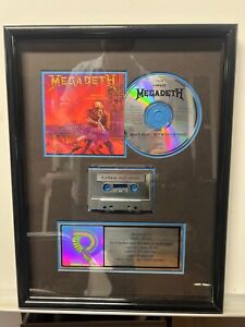 RIAA CERTIFIED SALES AWARD  MEGADETH  1M SALES CAPITOL RECORDS