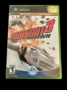Burnout 3 Takedown (Microsoft OG Xbox, 2004) CIB Complete Manual Tested Original