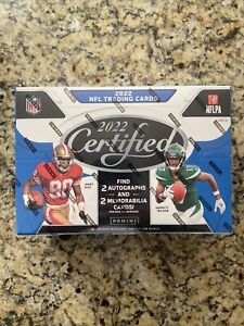 2022 Panini Certified Football 1st Off the Line FOTL Hobby Box Factory Sealed