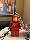 Lego Space Red Spaceman LED LITE Keychain New In Hand