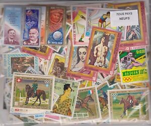 Huge Collection 1000 Worldwide Mint All Different Stamp Lot Large & Small