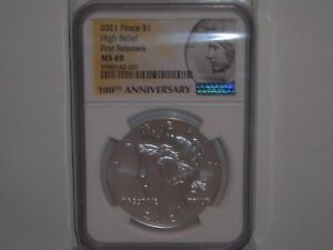 2021 PEACE Silver Dollar COIN NGC MS 69 FIRST RELEASES