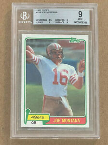 1981 Topps #26 Joe Montana BGS 9 49ers $1,899.99