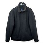 GAP Vintage Coat Full Zip Gray Wool Blend Mens Large Y2K