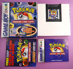 Pokemon Trading Card Game (Game Boy Color GBC, 2000) COMPLETE CIB Authentic!