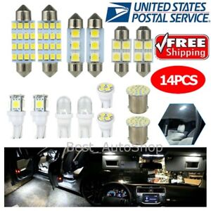 14x Car Interior Package Map Dome License Plate Mixed LED Light Accessories Kits (For: Kia Soul)