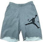 Nike Sweat Shorts Mens Medium Air Jordan 11 Legacy Jumpman AQ8026-091 Raw Edge