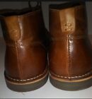 Franco Fortini  Men's Brown Leather Chuka Boots Size 13 M Pre Owned