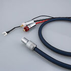 6N OCC Phono Tonearm Cables RCA to 5-Pin DIN Straight Plug Audio Phono Wires NEW