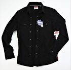 New Wrangler Premium Slim Fit Denim Shirt Black Color Men's Sizes S-5XL