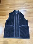 Patagonia Mens Woolyester Pile Vest Gray Hike Climb Outdoors Camp Rare 2XL Wool