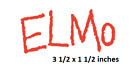 Elmo Logo Wall Decal Text Name Vinyl Sticker Sesame Street Peel Stick Art Decor