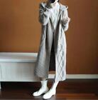 Women Knitted Hooded Long Sweater Cardigan Coats Outwear Overcoat Cashmere blend