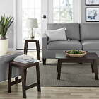 3 Piece Coffee Table and End Table Set, Espresso Finish