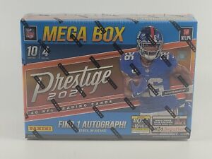 2021 Panini Prestige Football Mega Box 4 Packs 40 Cards NFL (1 Auto Per Box) New