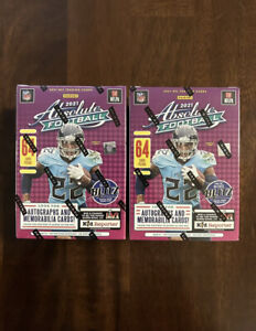 Panini Absolute 2021 NFL Football Blaster Boxes Lot (2 Boxes)