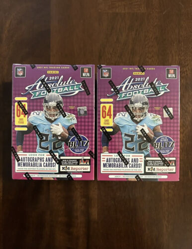 Panini Absolute 2021 NFL Football Blaster Boxes Lot (2 Boxes)