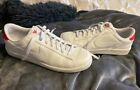 Nike Leather Sneakers Men's 11.5 Icy Whites & 2 Supreme Box Logo Stickers