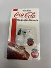 Vintage 1995 Coca Cola Polar Bear Fridge Magnet With Bottle Opener