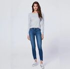 PAIGE Jeans Womens Size 27 Medium Blue Wash Verdugo Ankle Darton Distressed