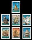 Tanzania 1994 - Sailing Ships of the World - Set of 7 Stamps Scott 1209-15 - MNH