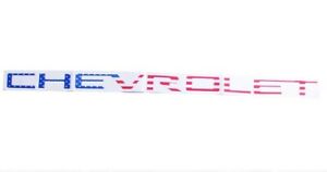 2019-2022 Chevrolet US American Flag Raised Tailgate Letter Inserts Emblem Decal