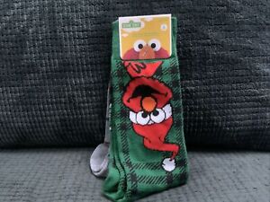 NEW Sesame Street Elmo Cookie Monster Christmas Holiday 2Pair Novelty Socks