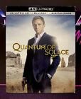 QUANTUM OF SOLACE ~ 4K Ultra HD + Blu-ray + Digital + Rare OOP Slipcover