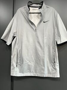 Nike Golf Mens Windbreaker  Pullover Wind Rain Shirt Jacket Short Sleeve SIZE M