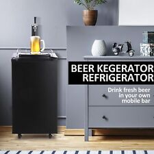 Beer Kegerator Single Draft Beer Dispenser Full Size Refrigerator w/ Drip  Tray