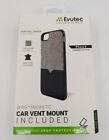 Evutec Cell Phone Case W/ Car Mount Black & Gray Iphone Case For 6 6S 7 & 8 New!