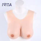 E Cup Silicone Breast Forms Crossdressing Fake Boobs Transgender Half Body Suit