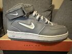 NEW RARE 1998 Vintage NIKE AIR FORCE 1 Mid SC Cool Grey JEWEL Size 6 Y Shoes