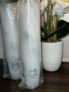 BRAND NEW 25ct 2023 Entire Sleeve Official Masters Golf Frosted Plastic Cup