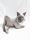 Vintage Lynda Pleet Artist Signed Siamese Cat 1987