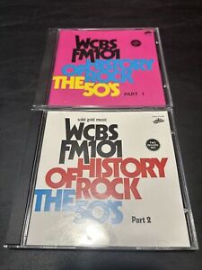 LOT 2 CD SET WCBS FM101 History Of Rock The 50's Part 1 & 2 COLLECTABLES CDS