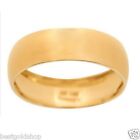 6mm Domed High Polished Wedding Band Ring Real Solid 14K Yellow Gold