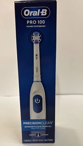 Oral-B Pro 100 Battery Power Toothbrush Precision Clean New In Box