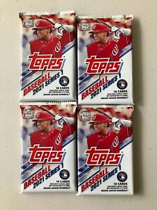 New Listing(4) 2021 Topps Baseball Series 1 Value Sealed Pack Lot Autos RCs