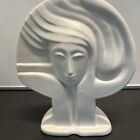 Mid Century Modern Pottery of Woman Face and Hair