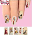 Waterslide Full Nail Decals Set of 10 - Vintage Pin Up #2