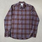 NORSE PROJECTS Shirt Mens Small Melange Osvald Twill Check Long Sleeve
