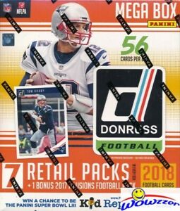 2018 Donruss Football EXCLUSIVE 8 Pack MEGA Box with 2017 ILLUSIONS HOBBY Pack!