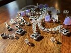 Beautiful Lot Mixed Beads With Swarovski Crystal Metal Components! S32