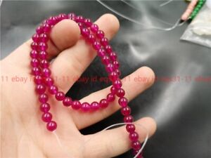 4mm/6mm/8mm Multi-color Round Spacer Loose Gemstone Jade Jewelry Making 15''