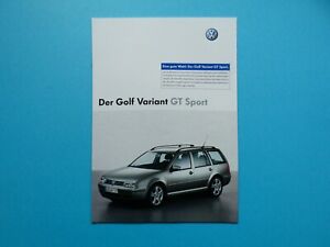 Brochure / catalogue / brochure - VW Golf IV (4) variant GT sport - 05/04
