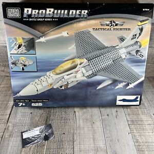Mega Bloks Pro Builder Tactical Fighter Plane #9764 FACTORY SEALED Good Box RARE