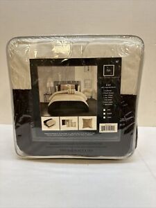 Lux-Bed LLC Faye 9 PCS Queen Comforter Ruched Color Block Bed In A Bag